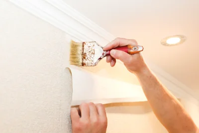 Pose de papier peint à Lain — revêtements muraux et toiles de verre